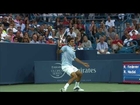 Roger Federer Backhand Hot Shot On Set Point Against Nadal Cincinnati 2013