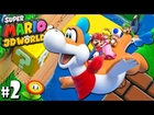 Super Mario 3D World: 2P Co-Op! - Plessie Riding PART 2 (Nintendo Wii U HD Gameplay Walkthrough)