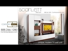 Scarlett Wall Unit - Unique Asymmetric Wall Unit Design | Item #: 2855