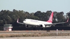 Incredible Close Call and Go Around For Turkish Boeing 737-900 at Malaga AGP