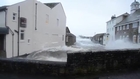 Big waves hit Newlyn Bridge