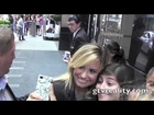 GTV: Demi Lovato with fans outside hotel in NY!