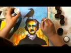 Edgar Allan Poe - the Painting by Karen Ellis