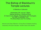 Dr David Cook, Temple Lecture at Blackburn Cathedral