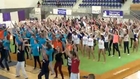 Flashmob Championnat de France de Gymnastique Acrobatique UNSS 2013