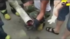 Bebé encontrado vivo num cano de esgoto de esgoto na China
